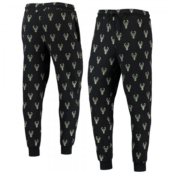 Спортивные штаны Milwaukee Bucks The Wild Collective Allover Logo - Black