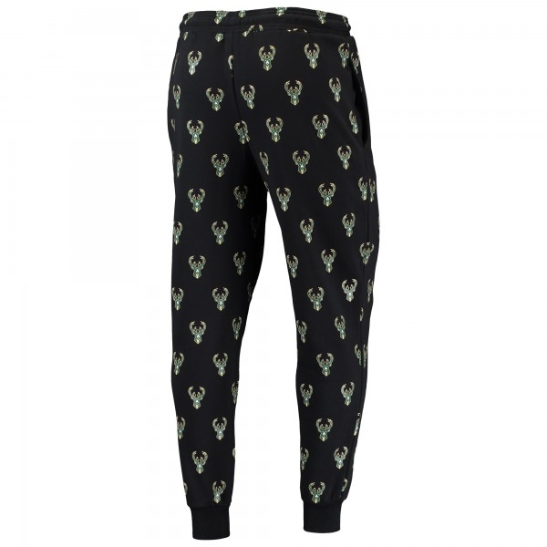Спортивные штаны Milwaukee Bucks The Wild Collective Allover Logo - Black