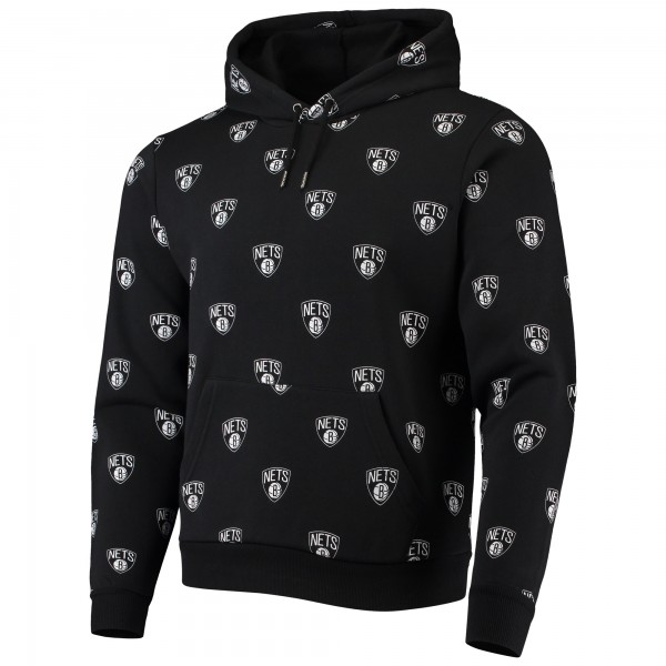 Толстовка Unisex Brooklyn Nets The Wild Collective Black Allover Logo