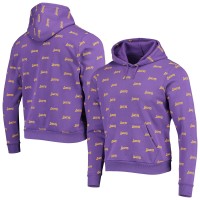 Толстовка с капюшоном Los Angeles Lakers The Wild Collective Unisex Allover Logo - Purple