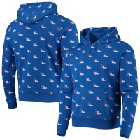 Толстовка с капюшоном Philadelphia 76ers The Wild Collective Unisex Allover Logo - Royal
