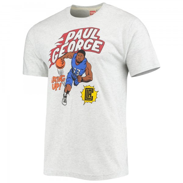 Футболка Paul George LA Clippers Homage Comic Book Player Tri-Blend - Ash