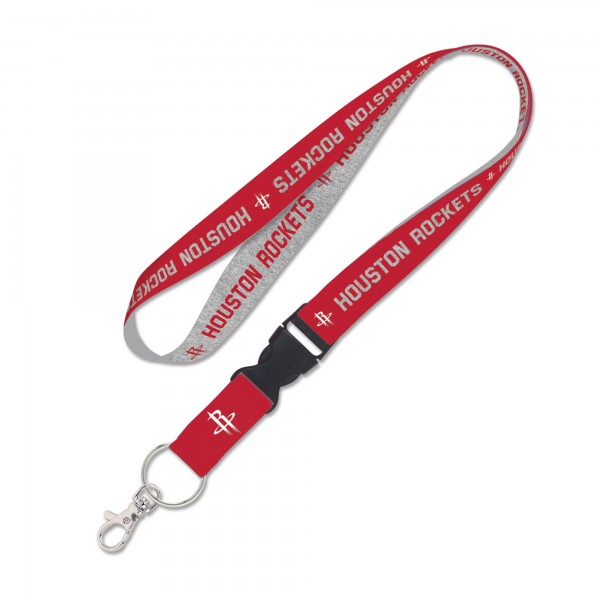 Houston Rockets WinCraft Heathered Lanyard with Detachable Buckle