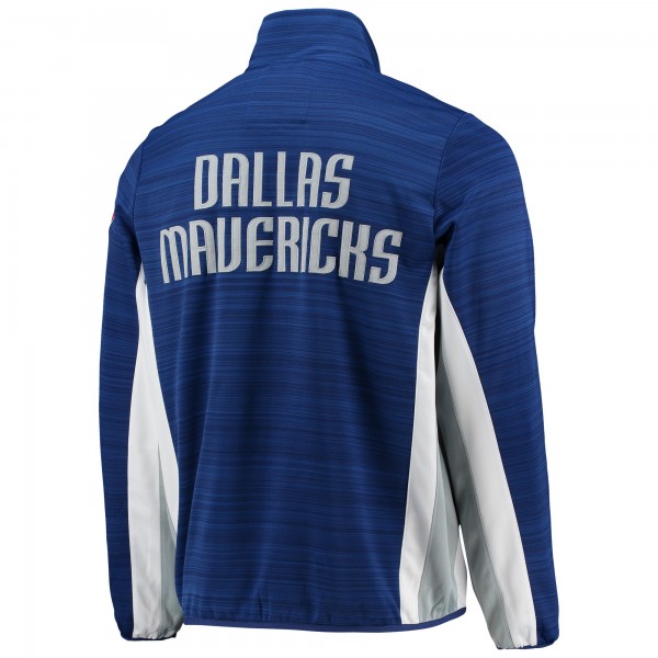 Куртка на молнии Dallas MavericksG-III Sports by Carl Banks 75th Anniversary Power Forward Space-Dye- Blue