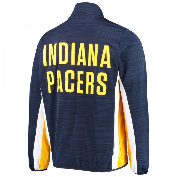 Куртка на молнии Indiana PacersG-III Sports by Carl Banks 75th Anniversary Power Forward Space-Dye- Navy