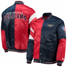 Куртка на кнопках New Orleans Pelicans Starter 75th Anniversary Leader - Red/Navy