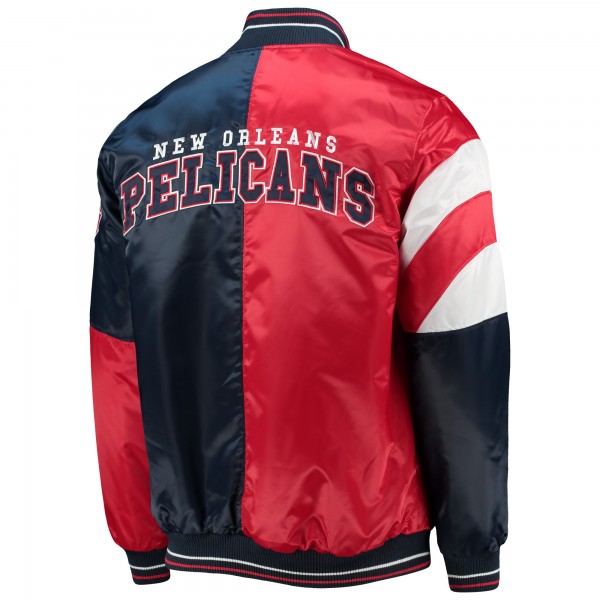 Куртка на кнопках New Orleans Pelicans Starter 75th Anniversary Leader - Red/Navy