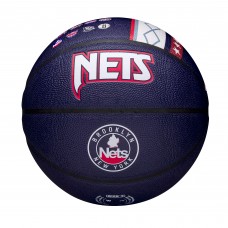 Баскетбольный мяч Brooklyn Nets Wilson Unsigned City Edition Collectors