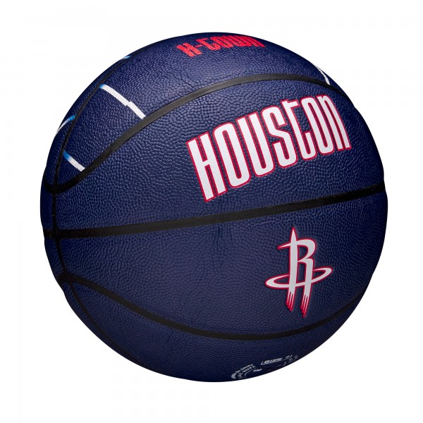 Баскетбольный мяч Houston Rockets Wilson Unsigned City Edition Team Logo Collectors
