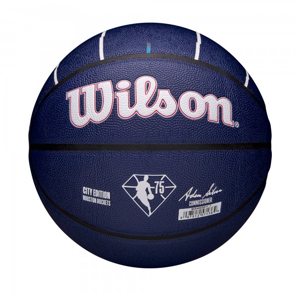 Баскетбольный мяч Houston Rockets Wilson Unsigned City Edition Team Logo Collectors