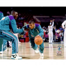 Unsigned Charlotte Hornets Muggsy Bogues Fanatics Authentic Hardwood Classics Warming Up Photograph