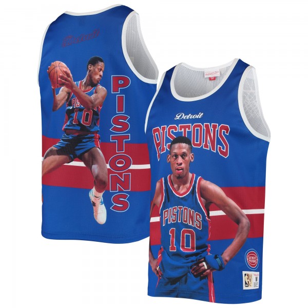 Майка Dennis Rodman Detroit Pistons Mitchell & Ness Hardwood Classics Player - Blue