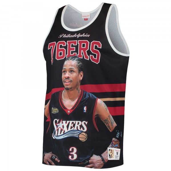 Майка Allen Iverson Philadelphia 76ers Mitchell & Ness Hardwood Classics - Black