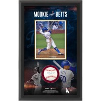 Autographed Los Angeles Dodgers Mookie Betts Fanatics Authentic Baseball Shadow Box