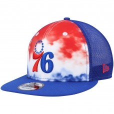 Бейсболка Philadelphia 76ers New Era Hazy Trucker 9FIFTY - Royal