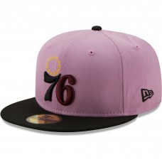 Бейсболка Philadelphia 76ers New Era Color Pack 59FIFTY - Lavender/Black