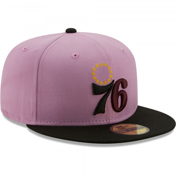 Бейсболка Philadelphia 76ers New Era Color Pack 59FIFTY - Lavender/Black
