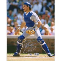 Autographed Los Angeles Dodgers Mike Piazza Fanatics Authentic 8 x 10 Catching Photograph