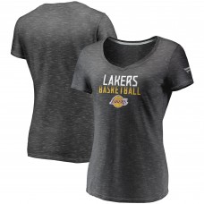 Футболка Los Angeles Lakers Women's Double-Fade Space-Dye - Charcoal