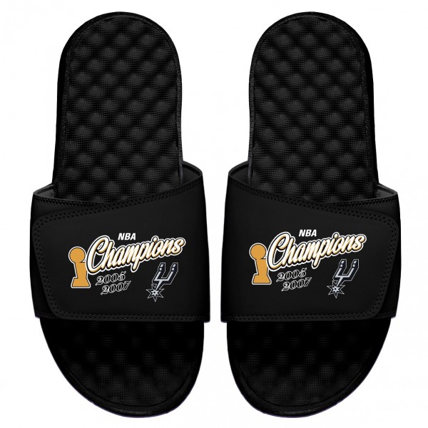 Детские шлепки San Antonio Spurs ISlide Throwback Champions - Black
