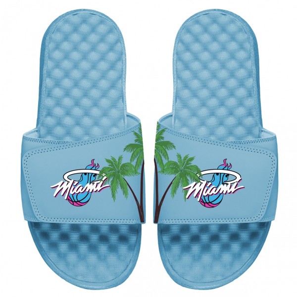 Miami Heat ISlide Blue Local City Patch Design Slide Sandals