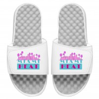 Шлепки Miami Heat ISlide Local City Patch Design - White