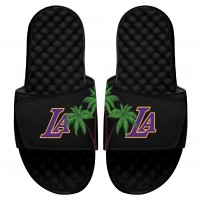 Детские шлепки Los Angeles Lakers ISlide Local City Patch Design - Black