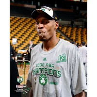 Unsigned Boston Celtics Ray Allen Fanatics Authentic Hardwood Classics Celebratory Cigar Photograph