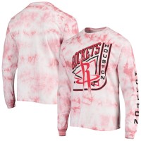 Футболка с длинным рукавом Houston Rockets Junk Food Throwback Tie-Dye
