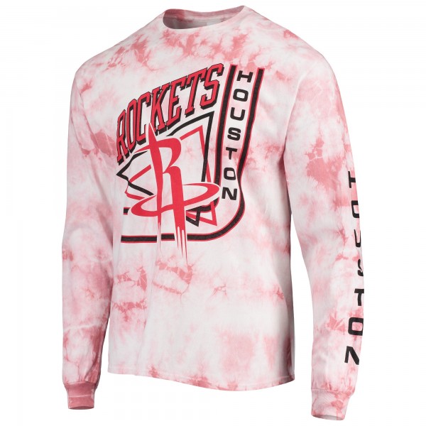 Футболка с длинным рукавом Houston Rockets Junk Food Throwback Tie-Dye