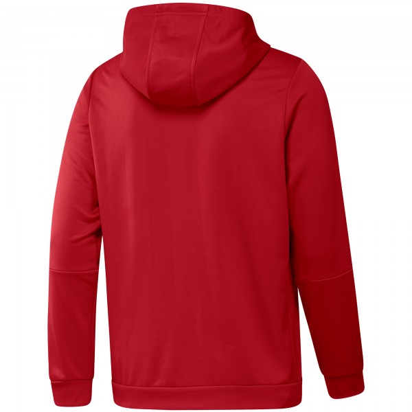 Толстовка на короткой молнии Manchester United adidas Track AEROREADY - Red