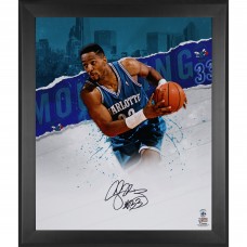 Alonzo Mourning Charlotte Hornets Autographed Fanatics Authentic Framed 20 x 24 In Focus Photograph