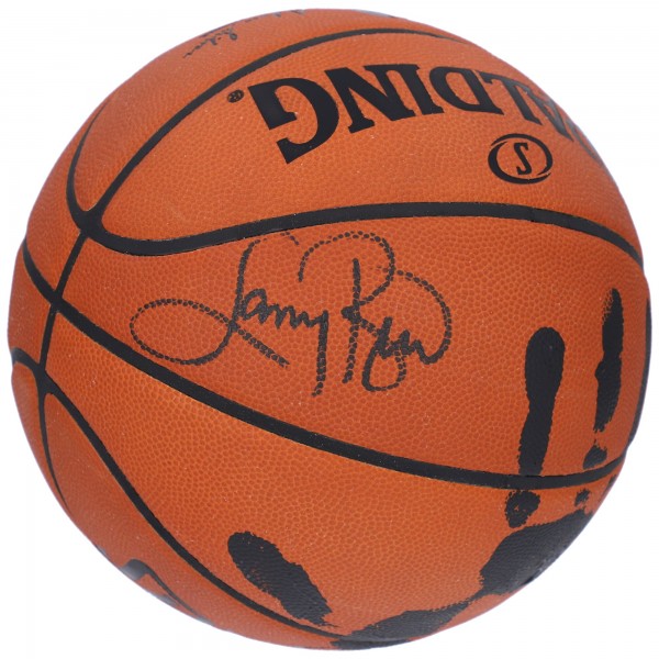 Мяч Larry Bird Boston Celtics Fanatics Authentic Autographed Spalding Indoor/Outdoor with Black Acrylic Hand Print