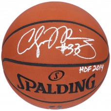 Мяч Autographed Miami Heat Alonzo Mourning Authentic Spalding Official Game with HOF 2014 Inscription