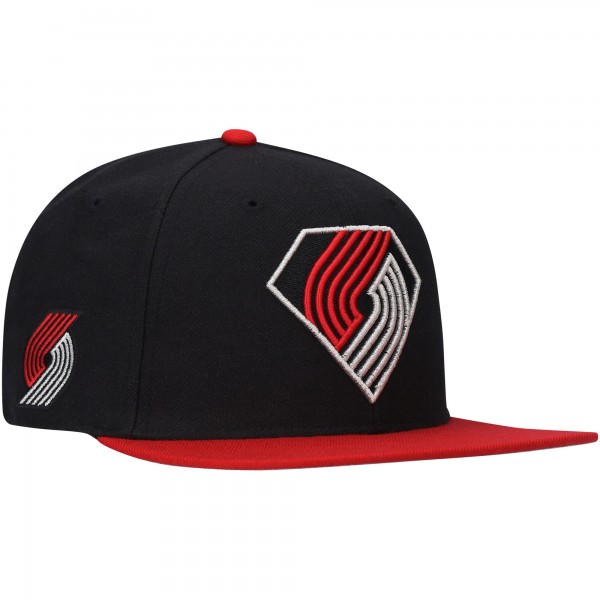 Бейсболка Portland Trail Blazers 75th Anniversary Carat Captain - Black/Red - официальный мерч NBA
