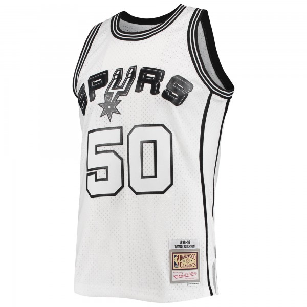Игровая майка David Robinson San Antonio Spurs Mitchell & Ness White Out Swingman - оригинальная джерси НБА