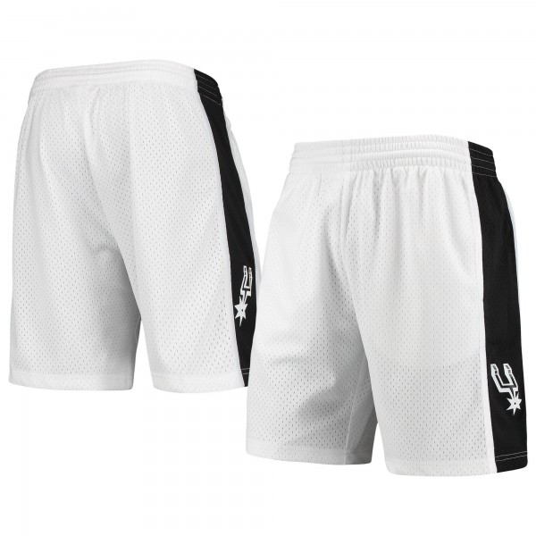 Шорты San Antonio Spurs Mitchell & Ness Hardwood Classics White Out Swingman - спортивная одежда НБА