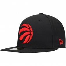 Бейсболка Toronto Raptors New Era Black Logo Official Team Color 59FIFTY