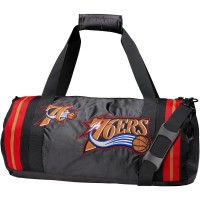 Philadelphia 76ers Mitchell & Ness Satin Duffel Bag