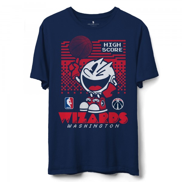 Футболка Washington Wizards Junk Food NBA x Pac Man High Score - Navy