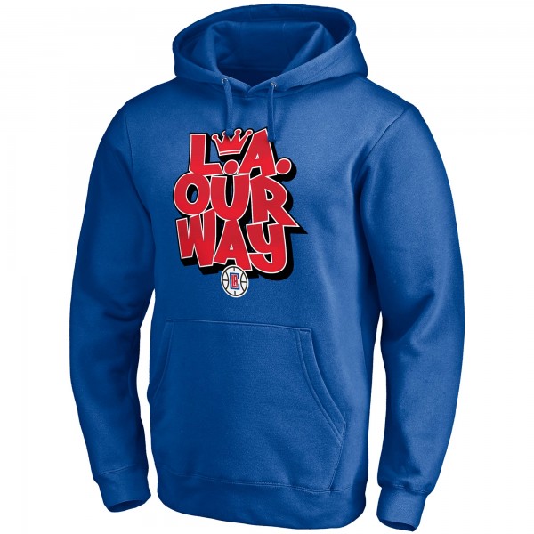 Толстовка с капюшоном LA Clippers L.A. Our Way Post Up Hometown Collection - Royal - фирменная одежда NBA
