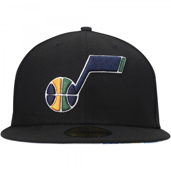 Бейсболка Utah Jazz New Era Team Wordmark 59FIFTY - Black