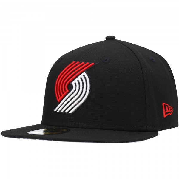 Бейсболка Portland Trail Blazers New Era Team Wordmark 59FIFTY - Black
