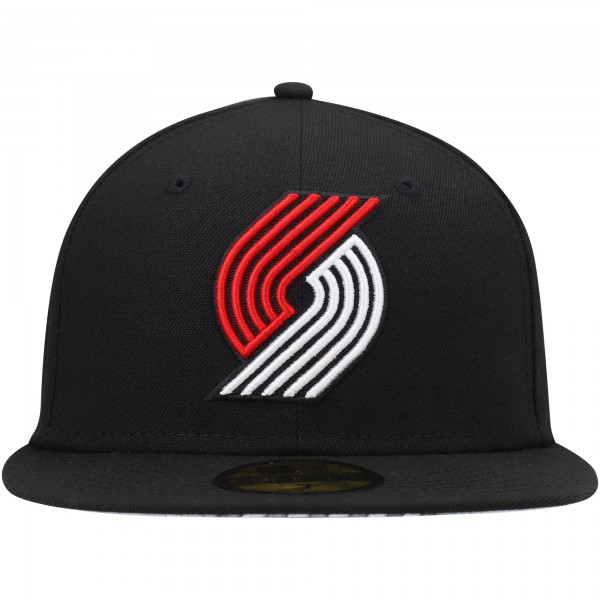 Бейсболка Portland Trail Blazers New Era Team Wordmark 59FIFTY - Black