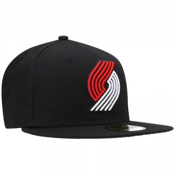 Бейсболка Portland Trail Blazers New Era Team Wordmark 59FIFTY - Black