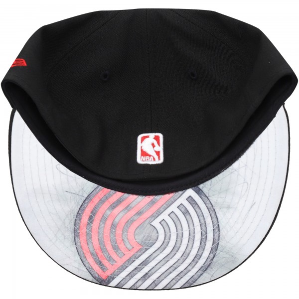 Бейсболка Portland Trail Blazers New Era Team Wordmark 59FIFTY - Black
