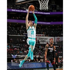 Unsigned Charlotte Hornets LaMelo Ball Fanatics Authentic Dunk vs. Miami Heat Photograph