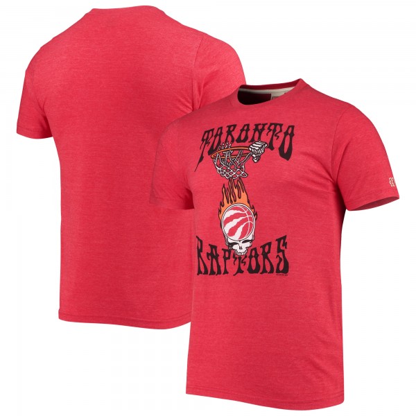 Футболка Toronto Raptors Homage NBA x Grateful Dead Tri-Blend - Red
