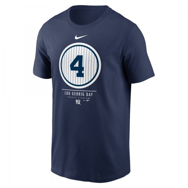 Футболка New York Yankees Nike Navy 2021 Lou Gehrig Day