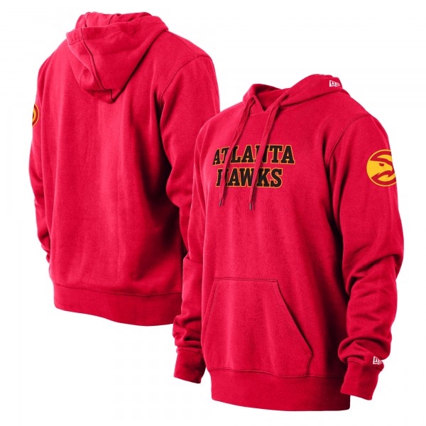 Толстовка с капюшоном Atlanta Hawks New Era 2021/22 City Edition - Red - фирменная одежда NBA